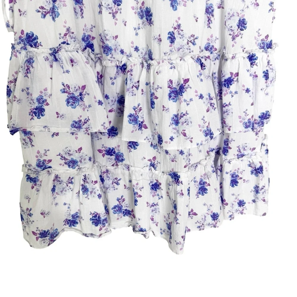 LOVE SHACK FANCY X Target Cotton Ruffled Floral Mini Dress Size M - Picture 7 of 11